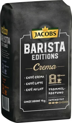 JACOBS Kaffeebohnen Barista Editions Crema 2x1 Kg Ganze Kaffee Bohnen Geröstet 11 JACOBS Kaffeebohnen Barista Editions Crema 2x1 Kg Ganze Kaffee Bohnen Geröstet -Drink World Store be8709d3705ff7fc15a6becc060d50cb