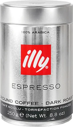 Illy Espresso Dunkle Röstung / Dark Roast | Gemahlen | 250g-Dose 11 Illy Espresso Dunkle Röstung / Dark Roast | Gemahlen | 250g-Dose -Drink World Store c0fee27a637ca91881b764ebf7cda065