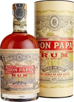Don Papa 7 YO Small Batch 0,7L (40% Vol.) Mit Geschenkverpackung
