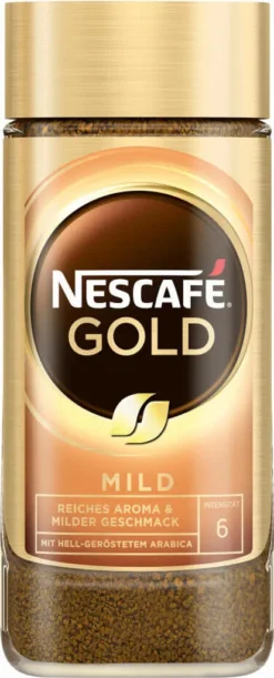 Nescafé® Nescafé Gold Mild | Löslicher Kaffee | 200g-Glas -Drink World Store c56341fd29981aa6a1389b5c2ac8889d