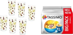 Tassimo Morning Café Xl Mild & Smooth Im 21er Big Pack 163.8 G Plus 6 Gläser 350ml