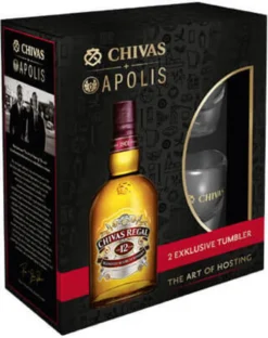 Chivas Regal 12 Jahre Mit Glas Blended Scotch Whisky 0,7l Alc. 40 Vol.-%