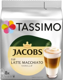 Tassimo Kapseln Jacobs Typ Latte Macchiato Vanilla | 8 Kaffeekapseln