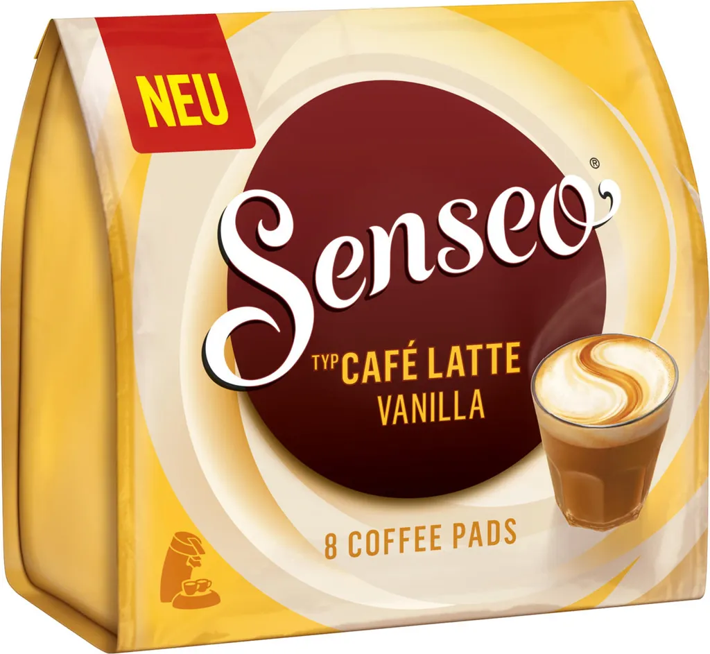Senseo Café Latte Vanilla 10er Pack Kaffee Pads 10x 8 Pads, 80 Getränke 12 Senseo Café Latte Vanilla 10er Pack Kaffee Pads 10x 8 Pads, 80 Getränke – Bild 10