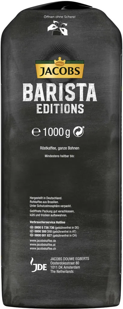Jacobs Barista Editions Selektion Des Jahres Brasilien, Bohnenkaffee, Ganze Bohnen, Röstkaffee, Kaffeebohnen, 1000 G 6 Jacobs Barista Editions Selektion Des Jahres Brasilien, Bohnenkaffee, Ganze Bohnen, Röstkaffee, Kaffeebohnen, 1000 G – Bild 4