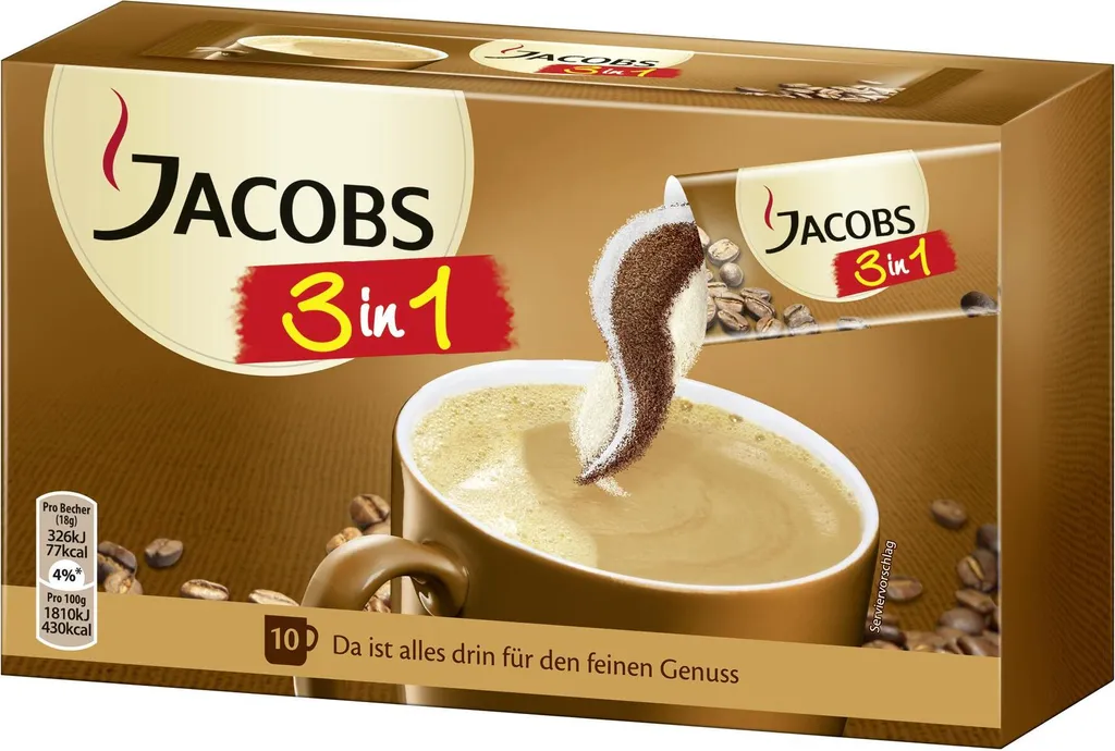 Jacobs Classic 3in1 Sticks | Löslicher Kaffee | 10 Portionen 8 Jacobs Classic 3in1 Sticks | Löslicher Kaffee | 10 Portionen – Bild 6