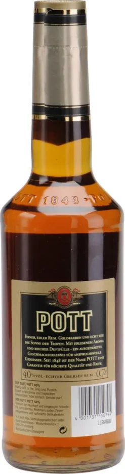 Der Gute Pott Rum Echter Übersee Rum | 40 % Vol | 0,7 L 12 Der Gute Pott Rum Echter Übersee Rum | 40 % Vol | 0,7 L -Drink World Store cff32d6e0dfd3c74a0b11135c69a439c