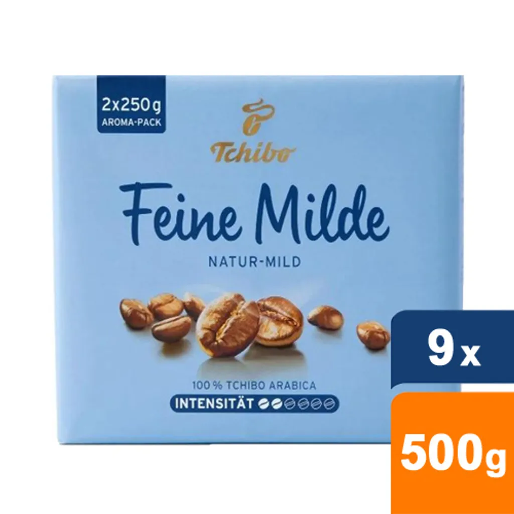 Tchibo - Feine Milde Gemahlener Kaffee - 9x 500g (2x 250g) 3 Tchibo - Feine Milde Gemahlener Kaffee - 9x 500g (2x 250g)