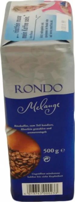 Röstfein Rondo Melange | Gemahlen | 500g -Drink World Store d420b93e2aeffde8dfc7e9cf9680e6ba