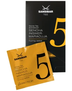 SANSIBAR TEE Grüntee NR. 5 SENCHA INGWER-MARACUJA, 20er Box