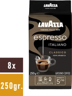 Lavazza Espresso Italiano Classico 8x250 G (gemahlener Kaffee) 7 Lavazza Espresso Italiano Classico 8x250 G (gemahlener Kaffee) -Drink World Store d5c74a54f873aadd021fe5bc35874b66