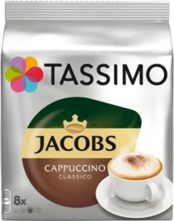 Tassimo Jacobs Cappuccino Classico | 8 T Discs, Kaffeekapseln 15 Tassimo Jacobs Cappuccino Classico | 8 T Discs, Kaffeekapseln -Drink World Store d63cc5074b8d2c6a141a9ea8dc7f2b26