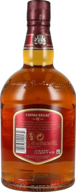 Chivas Regal 12 Years Old Scotch Whisky 40% 1,0L 13 Chivas Regal 12 Years Old Scotch Whisky 40% 1,0L -Drink World Store d8b0fb4b52ff6662e4f98793460d44cd