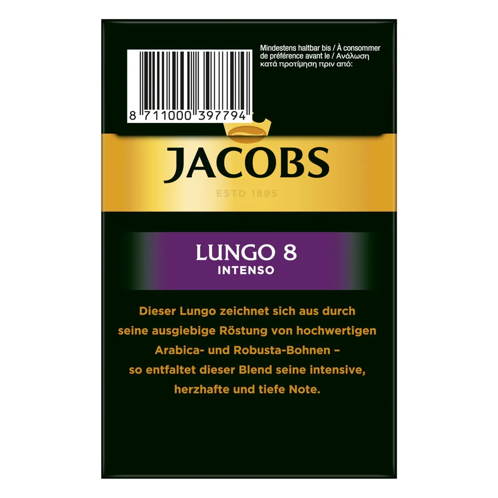 JACOBS Kapseln Lungo Intenso 5 X 40 Nespresso®* Kompatible Kaffeekapseln 7 JACOBS Kapseln Lungo Intenso 5 X 40 Nespresso®* Kompatible Kaffeekapseln – Bild 5