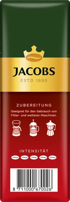 Jacobs Filterkaffee Meister Röstung | Gemahlen | 500g -Drink World Store db1b1fc03e7e339915906d55e72121ba