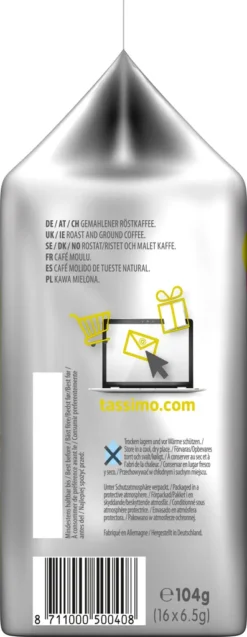 Tassimo Jacobs Krönung Mit Dem Verwöhnaroma | 16 T Discs, Kaffeekapseln 11 Tassimo Jacobs Krönung Mit Dem Verwöhnaroma | 16 T Discs, Kaffeekapseln -Drink World Store db653440062289234d2c7e190d7470a4