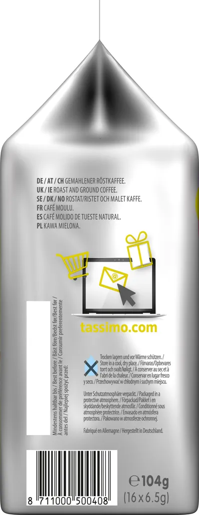 Tassimo Jacobs Krönung Mit Dem Verwöhnaroma | 16 T Discs, Kaffeekapseln 5 Tassimo Jacobs Krönung Mit Dem Verwöhnaroma | 16 T Discs, Kaffeekapseln – Bild 3