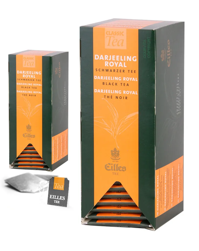 EILLES TEE Teebeutel DARJEELING ROYAL, Sparpack Mit 2x25er Box 3 EILLES TEE Teebeutel DARJEELING ROYAL, Sparpack Mit 2x25er Box