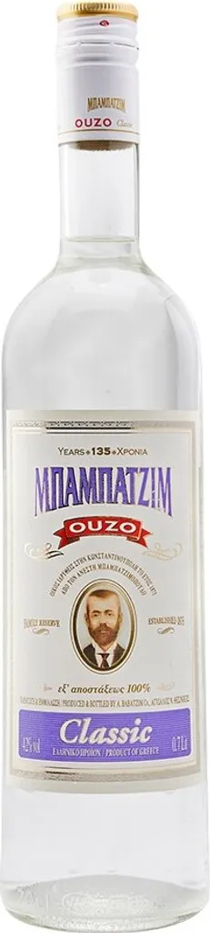 Ouzo Babatzim Classic 42% 0,7l 3 Ouzo Babatzim Classic 42% 0,7l