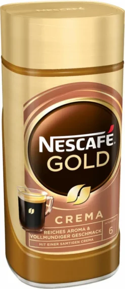 Nescafé® Nescafé Gold Crema | Löslicher Kaffee | 200g-Glas 16 Nescafé® Nescafé Gold Crema | Löslicher Kaffee | 200g-Glas -Drink World Store dd288978079ff3b84df0069156f6292c