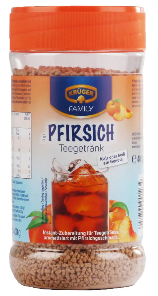 KRÜGER FAMILY Typ Pfirsich Teegetränk 400 G 4 KRÜGER FAMILY Typ Pfirsich Teegetränk 400 G – Bild 2