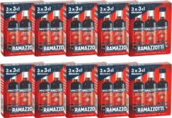 Ramazzotti Amaro 30% "MINIATUR 3 X 3cl (10 Packungen A 3 Stück)