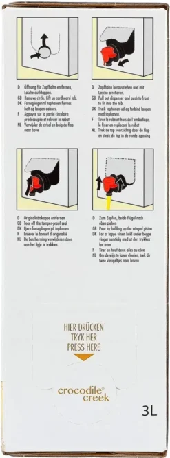 Crocodile Creek Chardonnay 13% 3 Ltr 7 Crocodile Creek Chardonnay 13% 3 Ltr -Drink World Store ea504da6e1eb49139488bbaf1b151b30