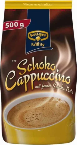 Krüger Family Cappuccino Schoko | 500-g-Beutel -Drink World Store ebc3809ef9b0b870a640a5eed76a862d