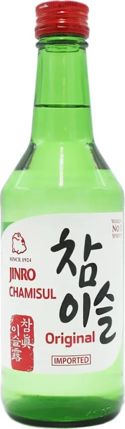 HITEJINRO Chamisul Soju Original | Koreanische Spirituose Alc. 20,1% Vol. 350ml