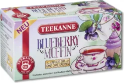 Teekanne Blueberry Muffin Einmalig Süß Früchtetee Aromatisiert 41g 8 Teekanne Blueberry Muffin Einmalig Süß Früchtetee Aromatisiert 41g -Drink World Store ef13945da3593c980d9222ee35ce459e