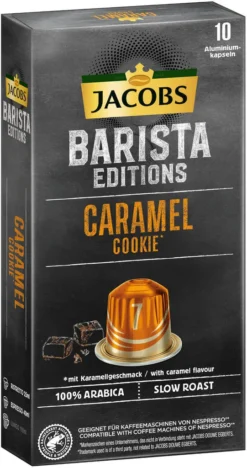 JACOBS Kapseln Barista Editions Caramel Cookie 7 10x10 Nespresso®* Kompatibel 11 JACOBS Kapseln Barista Editions Caramel Cookie 7 10x10 Nespresso®* Kompatibel -Drink World Store ef8a630762228230f8dedba2e8895883