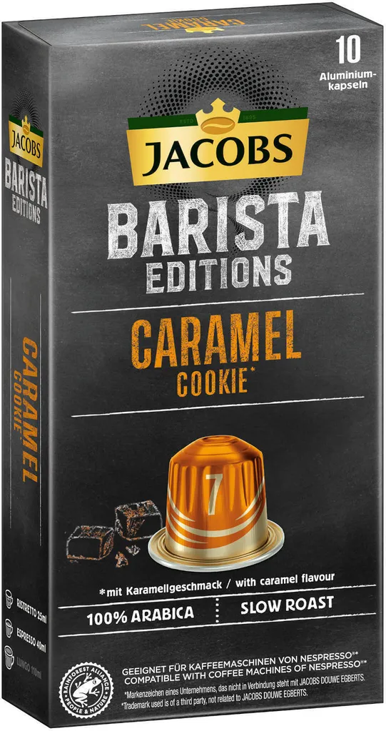 JACOBS Kapseln Barista Editions Caramel Cookie 7 10x10 Nespresso®* Kompatibel 5 JACOBS Kapseln Barista Editions Caramel Cookie 7 10x10 Nespresso®* Kompatibel – Bild 3