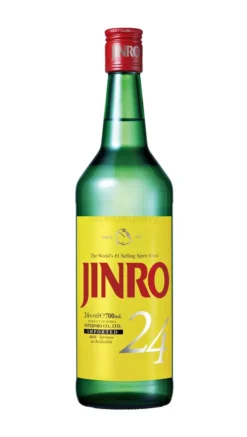 Jinro Soju Koreanische Sprituose Aus Reisdestillat 0,7l 700ml (24% Vol) -[Enthält Sulfite]