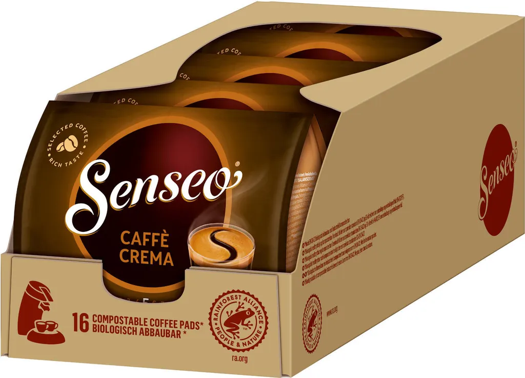 SENSEO Pads Caffè Crema Senseopads 80 Getränke Pads Softpads 3 SENSEO Pads Caffè Crema Senseopads 80 Getränke Pads Softpads