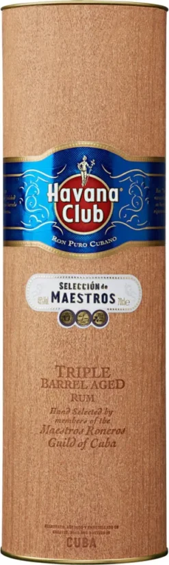 Havana Club Selección De Maestros Triple Barrel Aged Rum In Geschenkpackung Kuba | 45 % Vol | 0,7 L -Drink World Store f7ec2c29c9bc53fb5ae513b6a84458b9