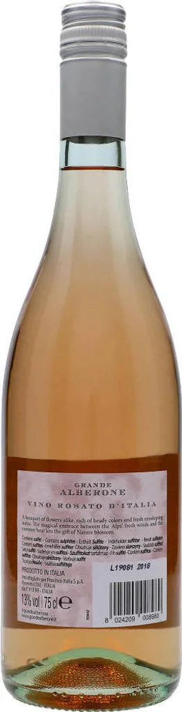 Grande Alberone Rosé Italia Roséwein Apulien Italien | 13 % Vol | 0,75 L 5 Grande Alberone Rosé Italia Roséwein Apulien Italien | 13 % Vol | 0,75 L – Bild 3