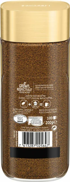 Nescafé® Nescafé Gold Mild | Löslicher Kaffee | 200g-Glas -Drink World Store f969b7515a49c529b6744367280b30d2
