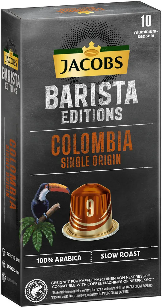JACOBS Kapseln Barista Editions Colombia Origin 9 10 X 10 Nespresso®* Kompatibel 6 JACOBS Kapseln Barista Editions Colombia Origin 9 10 X 10 Nespresso®* Kompatibel – Bild 4