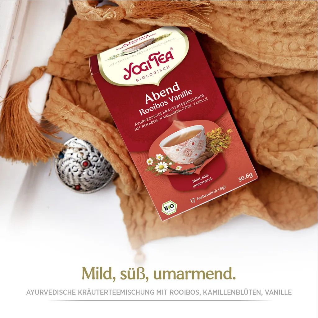 10 X BIO YOGI TEA Abend Rooibos Vanille | 10x30,6g 4 10 X BIO YOGI TEA Abend Rooibos Vanille | 10x30,6g – Bild 2