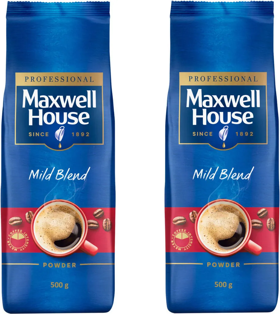 MAXWELL HOUSE Löskaffee Mild Blend Löslicher Kaffee Instantkaffee 2 X 500 G Beutel 3 MAXWELL HOUSE Löskaffee Mild Blend Löslicher Kaffee Instantkaffee 2 X 500 G Beutel